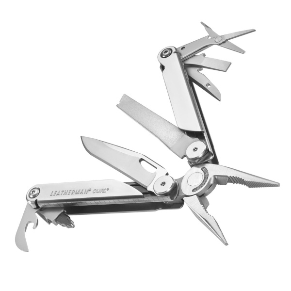 Мультитул Curl, 15 функций, 10 см (Stainless; чехол нейлон)